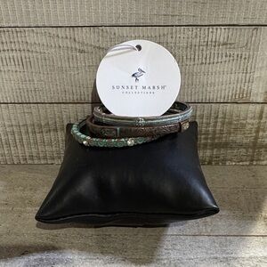 NWT Sunset Marsh Women's Patina Turquoise/Copper Bracelet Set